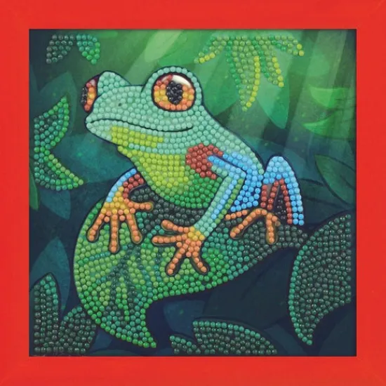 Craft Buddy "Tree Frog" Ashley Erickson Frameable Crystal Art New