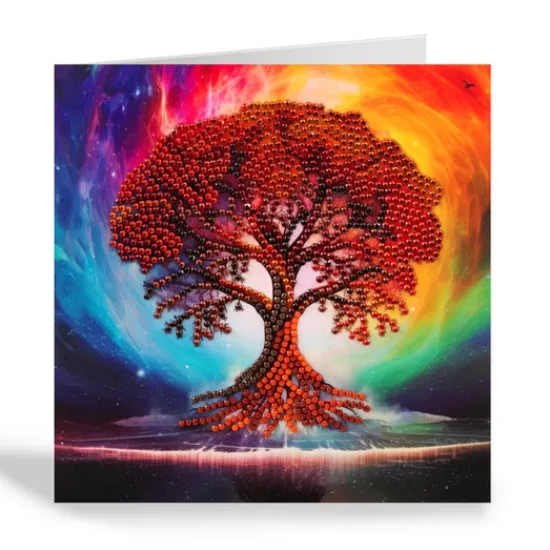 Craft Buddy "Tree Of Life" Crystal Art Card 18x18cm Fashion