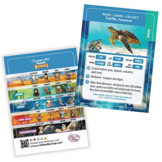 Craft Buddy Turtle Crystal Art Wildlife Buddies Best
