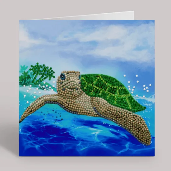 Craft Buddy "Turtle Paradise" Crystal Art Card 18x18cm Sale