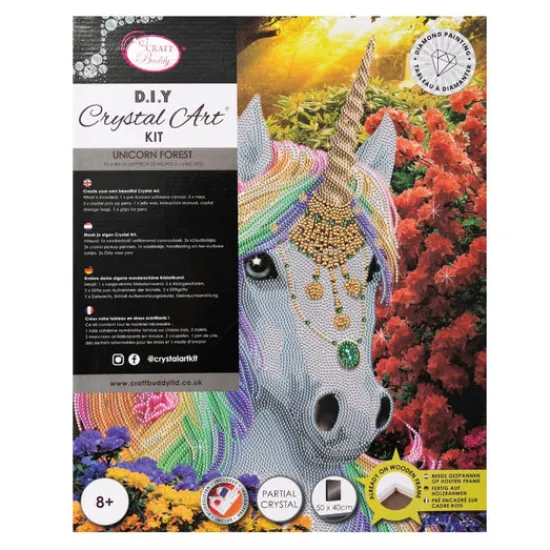 Craft Buddy "Unicorn Forest" Crystal Art Canvas 40x50cm Best