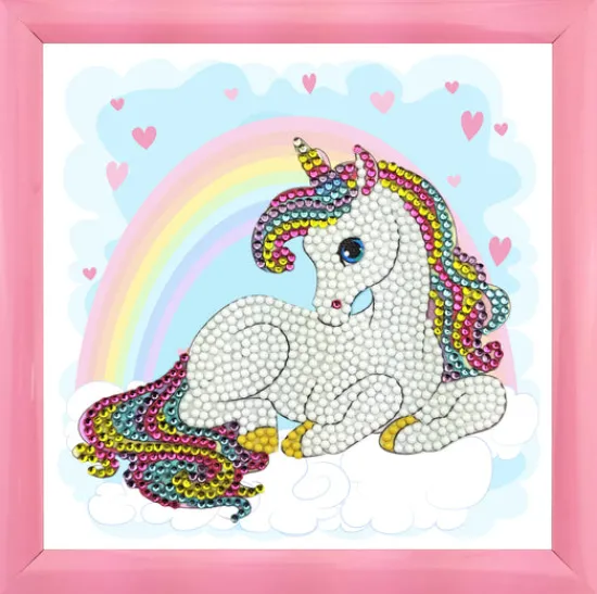 Craft Buddy "Unicorn Rainbow" Crystal Art Frameables Kit Outlet