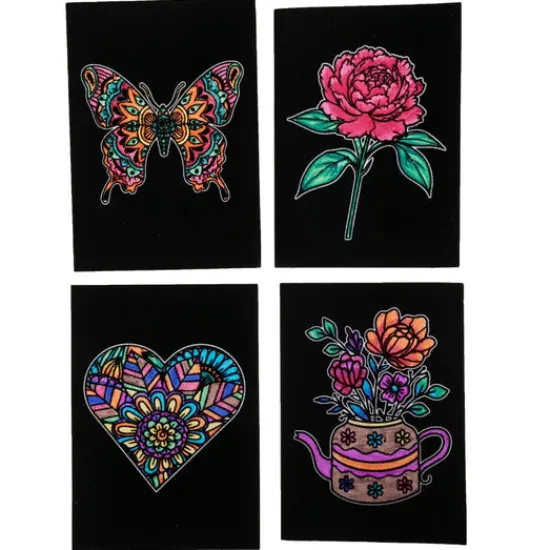 Craft Buddy Velvet Art Greeting Card Kit - Set Of 24 Outlet