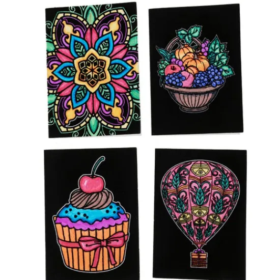 Craft Buddy Velvet Art Greeting Card Kit - Set Of 24 Outlet