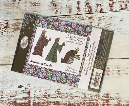 Craft Buddy "We Three Kings" Crystal Art A5 Stamp set Best