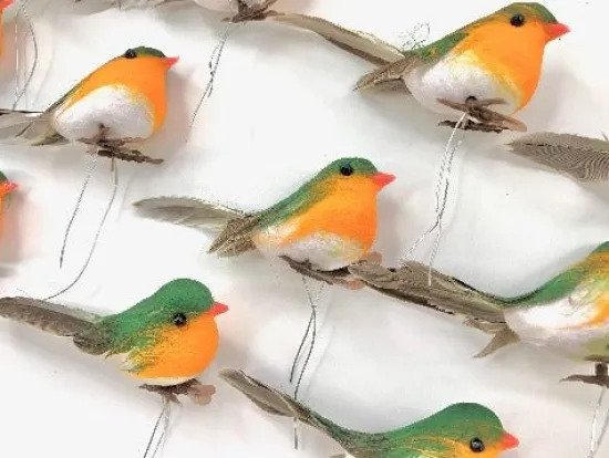 Craft Buddy "Wired Robins" Forever Flowerz set of 12 Hot
