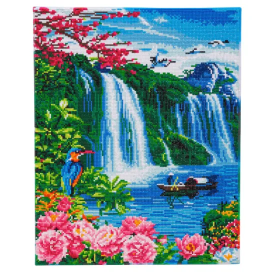 Craft Buddy "Wonderful Waterfall" Crystal Art Canvas Kit 40x50cm Outlet
