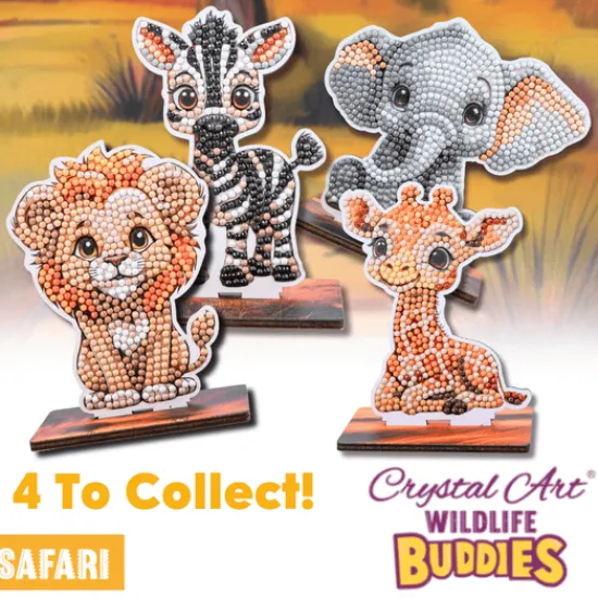 Craft Buddy Zebra Crystal Art Wildlife Buddies Outlet
